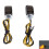 12Pcs Universal LED Black  Tiny Small Indicators Turn Signals Motorcycle Motor Bike for 2