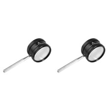 2X 35X Handheld Magnifier Metal High Clarity Reading Magnifying Glass Portable Loupe Jewelry Magnifier,for Seniors
