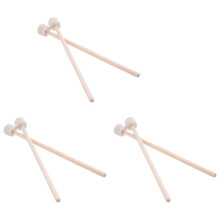 3 Pair Drum Mallet Stick   Mallet Timpani Stick  Drum Hammer Timpani Mallet for Percussion Instrument