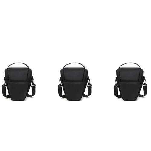 3X Camera Bag Triangle Camera Case Shoulder Case Digital Camera Bag for DSLR SLR Camera