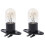 2Pc Microwave Oven Global Light Lamp Bulb Base Design 250V 2A Replacement Universal 1