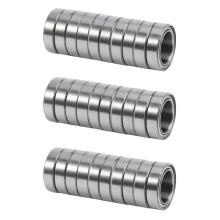 30 Piezas de Rodamientos de Pared Delgada en Miniatura de Bola Profunda 6700ZZ con Doble Blindaje Utilizados para Impresora 3D Rodamientos de Rueda