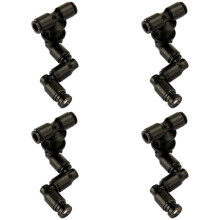 4X MIUS Reptiles Fogger Mist Sprinkler Rainforest Tank 360 Adjustable Aquarium Aquatic Pet Cooling System,A