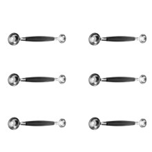 6X Double Ended Headed Fruit Icecream Spoon Melon Baller Parisienne Scoop 30mm