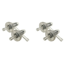 4X Motorcykel Snöskoter Clear Inline Gas Rävvinkt Bränslefilter 1/4 6/7mm Cykel