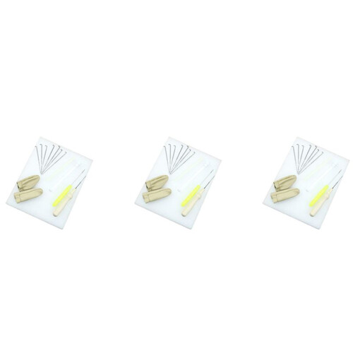 3 Set Needle Felting  Kit Wool  Tools Mat + Needle + Accessories