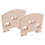 4X Violindelar Violin-Bridge-5Pc-4/4 Maple Bridge Violindelar, 16 Delar 5