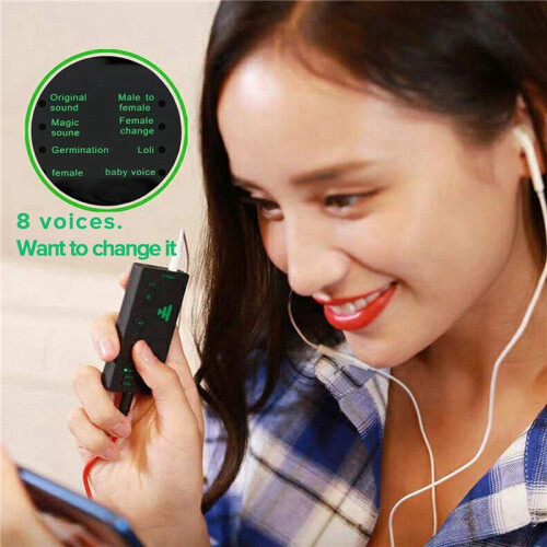 2X Voice Changer 7 Different Sound Changes Device for Computer Laptop Mobile Phone 2