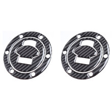 2X Tampa de Enchimento do Tanque de Fibra de Carbono 3D Decalques Adesivo para R1200RT K1200S F650 R1150 R///LT ALL