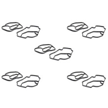 10Pcs Black Rubber Oil Filter Housing Gasket Fit for ML320 ML350 R320 Sprinter 6421840080 6421801410
