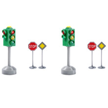 2X Traffic Signs Road Light Block with Sound LED Children Safety Traffic Light Model Kids Traffic Light Toys