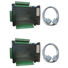 2X FX3U 24MR 6AD RS485 RTC (Real Clock) 14 Input 10 Relay Output 6 Analog Input 2 Analog Output Plc Controller