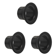 3X Bass Drum Enhancer ABS Rubber Bass Drum Kick Enhancer met Zwart Port Hole Protector, Mic Hole Drum , Zwart