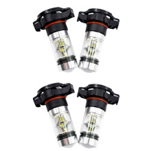 4X 5202 H16 PS24W High Power 100W 6000K Super White LED Fog Drl Lights Bulb