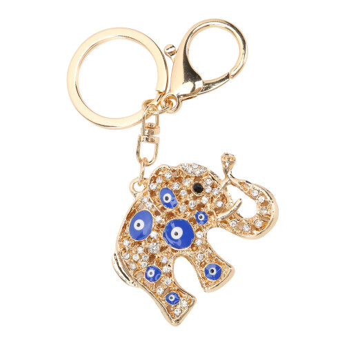 Μπρελόκ Lucky Elephant Rhinestone για γυναίκες, τσάντα αυτοκινήτου, γούρι, κρύσταλλο, στρας, 1