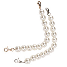 2 pezzi di catena per borsa con perle da 20 mm rimovibile