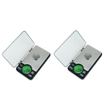 2X Precision 600G/0.01G Digital Pocket Scale Jewelry Electronic 0.01 Gram Powder Coin Balance Weighing Lcd Back-Lit