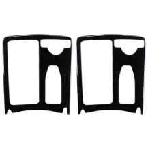 2X Car Center Console Water Cup Holder Frame Cover Trim for C Class W204 C180 C200 2007-2014(RHD)
