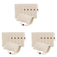 Confezione da 108 Sacchetti Esfolianti per Sapone, Sacchetto per Sapone Nel Rete di Sisal, Sacchetto per Sapone, con Coulisse per Bagno E Doccia