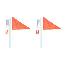 2set Safety Flag with Pole,6 Foot Adjustable High Visibility Bike Flag, Brightly Colored Waterproof Safety Flag
