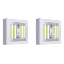 2 Stuecke COB Wandleuchte Schalter LED Batteriebetriebene Garage Schrank Schrank Lampe Notfall Camping Nachtlichter
