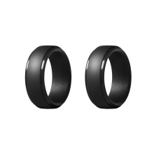 2pcs 8mm Popular Camouflage Black Men Silicone Cool Rings Women Rubber Wedding Ring Environmental Sports Ring 8