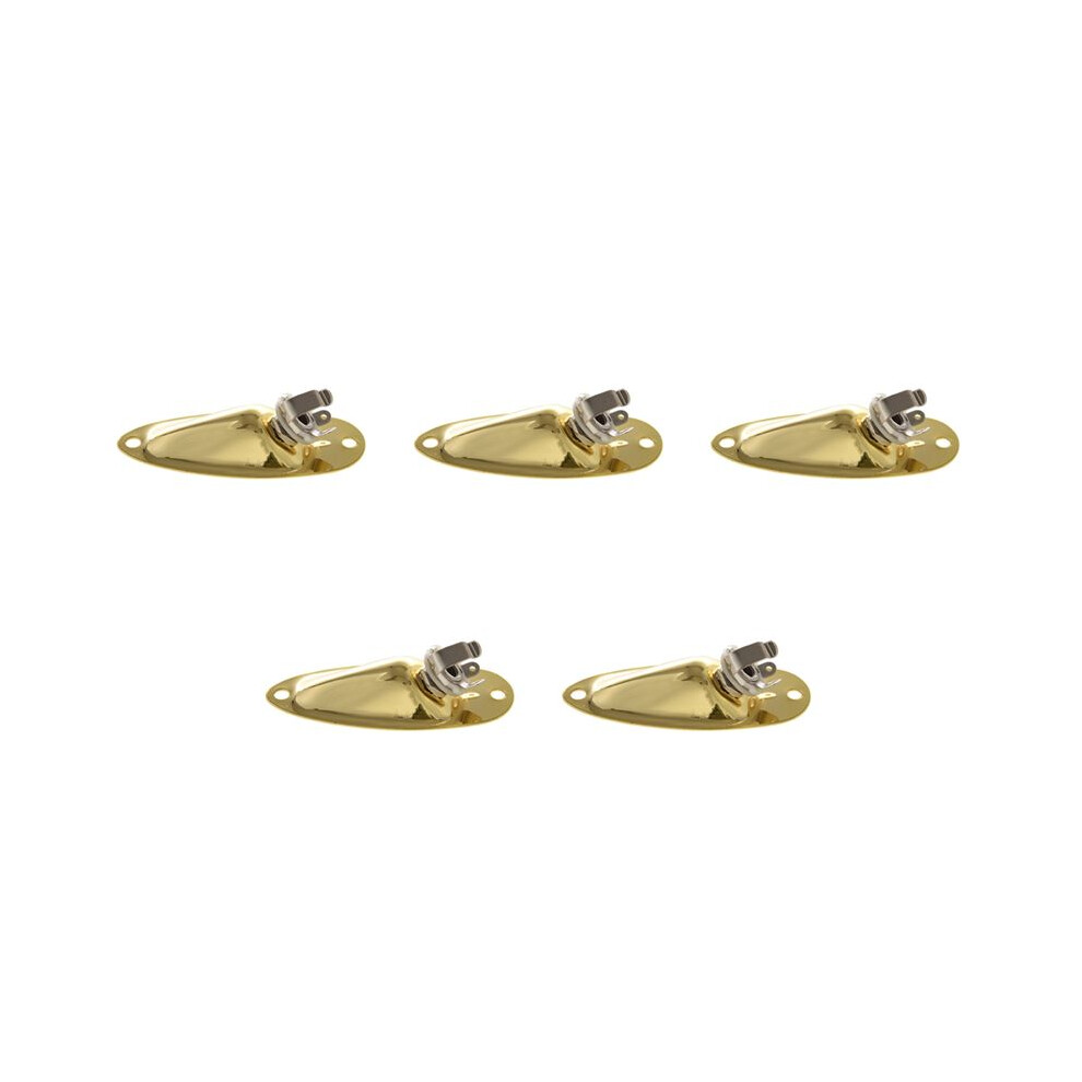 5Pcs Boat Output Input Jack Plate Sockets For Strat Guitar Replacement Parts 6033051071471