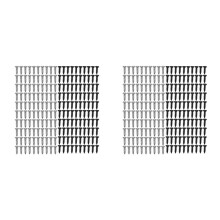 400 Stücke Befestigungs Schraube für Bass und Gitarren Schild, Silber und Schwarz