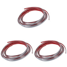3X Chrome Adhesive Silver Tape 6MM 3 Meters Auto
