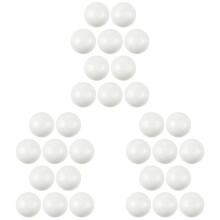 30 x Decorazione Natale Modellazione Artigianato Polistirene Espanso Sfera Palla 6 cm --- Bianca