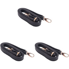 3X DIY Ersatz LEDertasche Schultergurt Griff Body Einstellbare 140 x 2cm, Schwarz