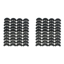 80PCS 40-Pair Rubber Heel Savers Toe Plates Taps DIY Shoe Repair Pads Size:56 x 24 x 3.1MM