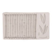 Moule en silicone élégant à motif bambou pour chocolat et gâteaux, facile à nettoyer, antiadhésif, réutilisable et résistant à la chaleur.