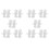 10X Pair Protective Anti-Slip White Cotton Work Driving Gloves 1