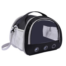 Hamster carrying bag, portable small animal carrier, multifunctional, black