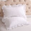 4X  Cotton Ruffle Pillowcase Ruffled Pillow Cover White Pillow Case 3