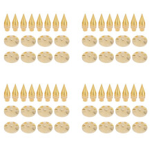 32 Pairs 6 x 36mm Copper Speaker Spike Isolation Stand + Base Pad Feet Mat Speaker Isolation Speaker Isolation Pads