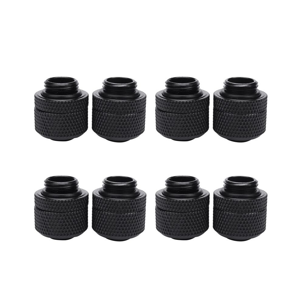 8Pcs Water Cooling Fittings G1/4 External Thread Pagoda For 9.5X12.7mm Soft Tube Computer Cooling System Connector Black 6031269449891