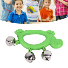 W210 Grünes Handjingle-Glockenspiel Rassel Percussion-Spielzeug für musikalischen Rhythmus