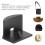Self-Adhesive 5PCS Plastic Wall Hat Rack Hooks, Black, 4.8x3.4cm 11