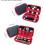 Large Capacity Electronics Organizer Case for USB Drives and Memory Cards with Secure Slots 4