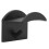 Self-Adhesive 5PCS Plastic Wall Hat Rack Hooks, Black, 4.8x3.4cm 6