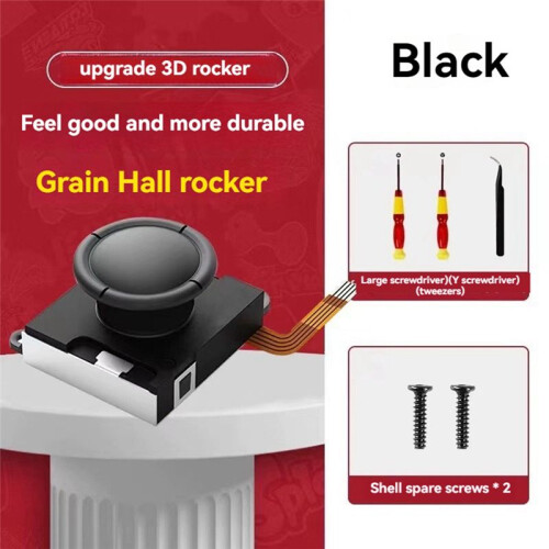 Hall Effect Joystick Replacement for  with Repair Tools No Drifting Electromagnetic Stick for  OLED/Lite 1PC 2