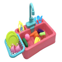 Water Play Table Electric Dishwasher Toy Water Play Table with Learning Games for Kids 13 Years Old, Girls, Kindergarten, Preschool, Indoor Use