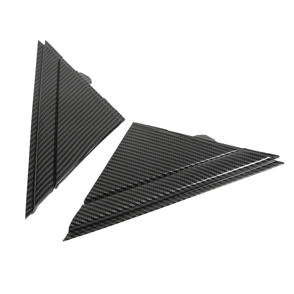 Door Mirror Flag Cover For Fiat 500 2012-2017 Carbon Fiber Style Left Right 9481373273269