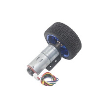 DC Gear Electronic Starter with Encoder and 65mm Wheel Coupling Kit for Robot Smart Car Gearmotors (12 RPM, 24V)