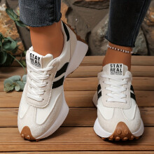 (White, 7) Women's Fashion Casual Versatile Trendy Sneakers for Women with a Slim Waist Design