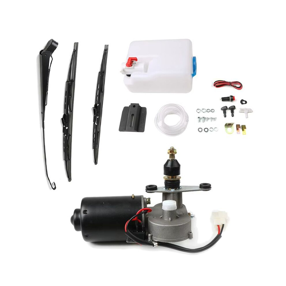 Utv Electric Windshield Wiper Motor Kit For Ranger Washer Reservoir Pump Bottle Jet Wiper 6133614538387