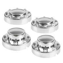 Front Chrome Center Hubcap Double Hub Center Cover 68081010AB 68081010AC for Ram 3500 2011-2018