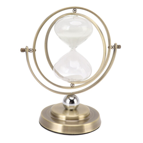 Sanduhr aus Metall, schlicht, modern, genaue